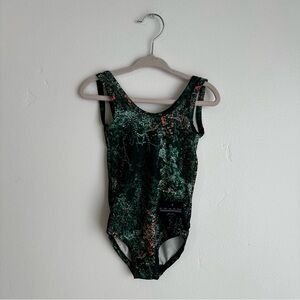 Agatha Cub Green and Red Kids Swim One Piece